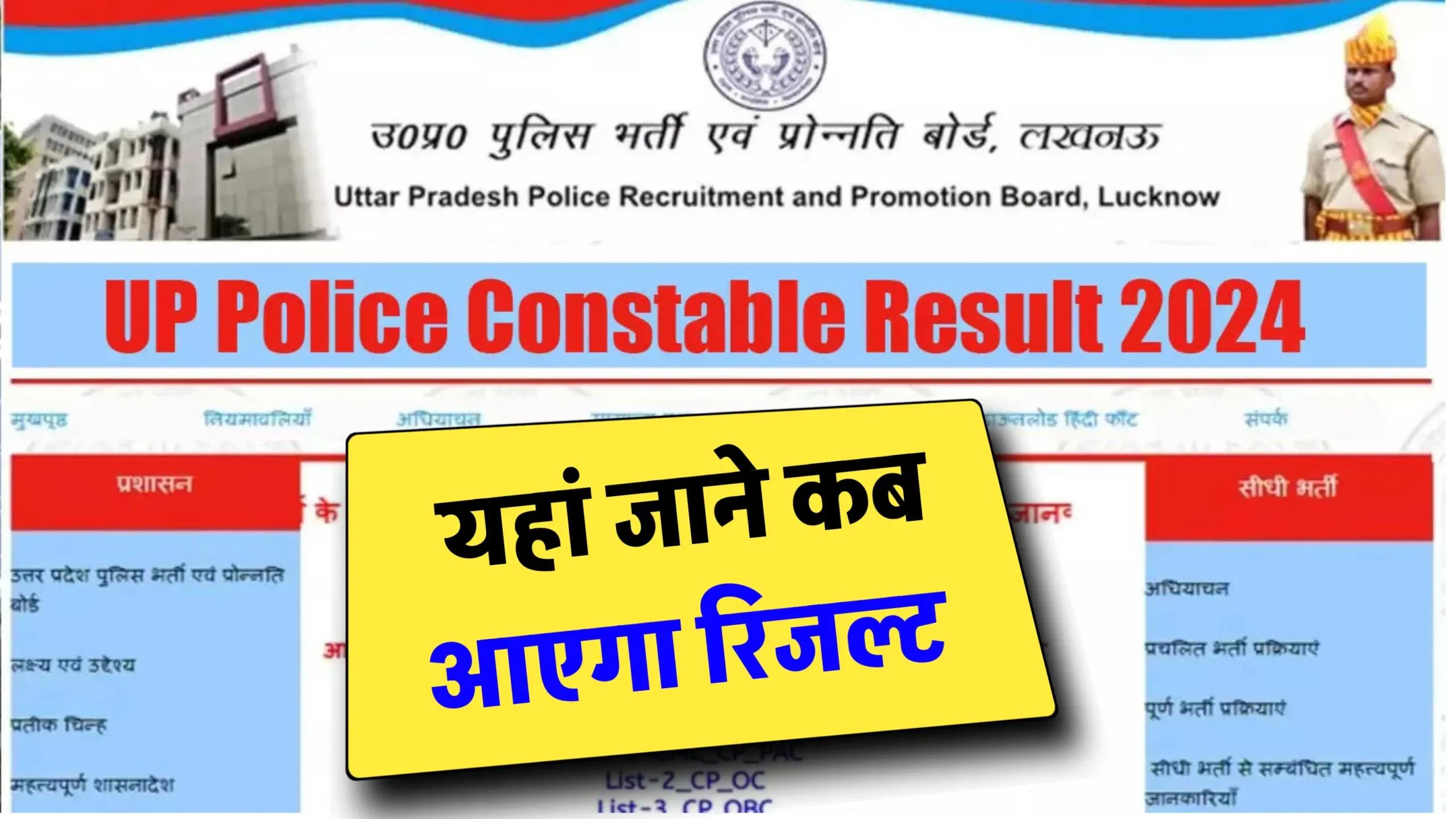 UP Police Constable Result 2024