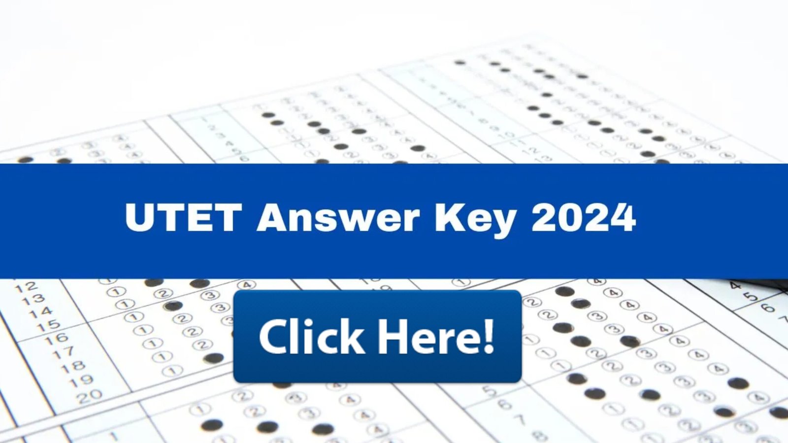 UTET Answer Key 2024